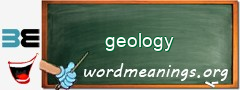 WordMeaning blackboard for geology